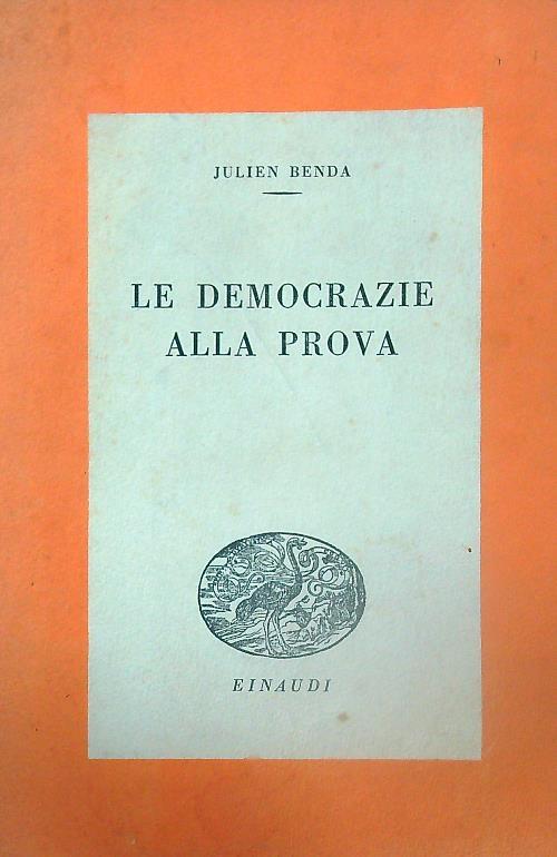Le democrazie alla prova - Julien Benda - copertina