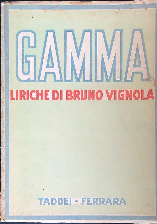 Gamma - Bruno Vignola - copertina