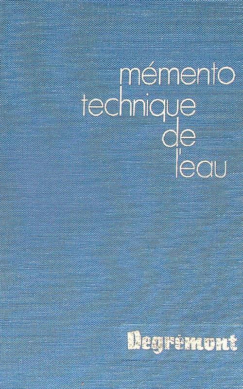 Memento technique de l'eau - copertina