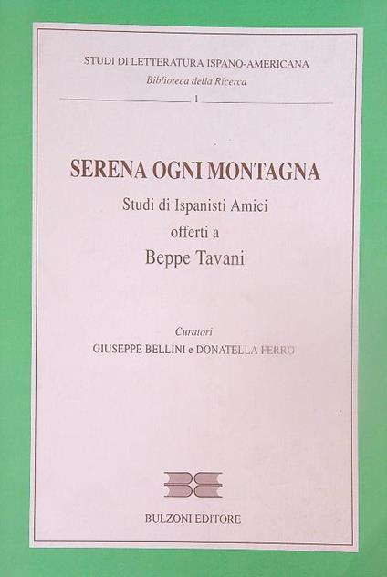 Serena ogni montagna - Giuseppe Bellini - copertina