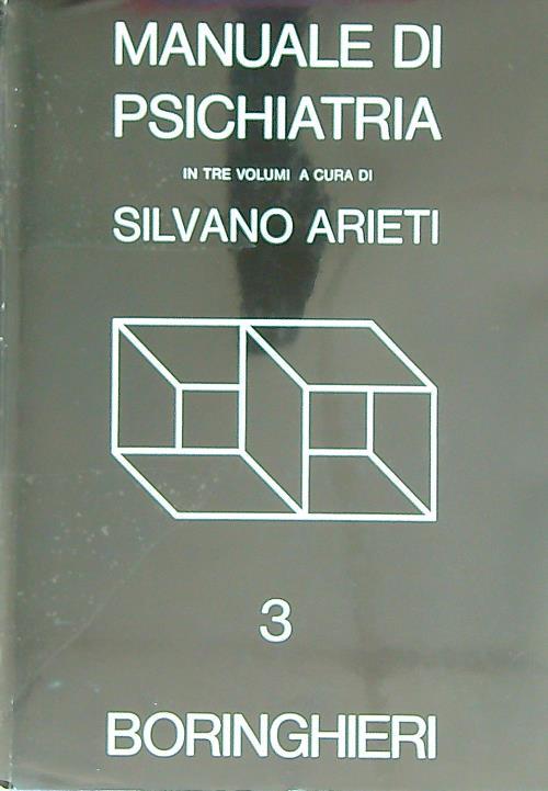 Manuale di psichiatria. 3vv - Silvano Arieti - copertina