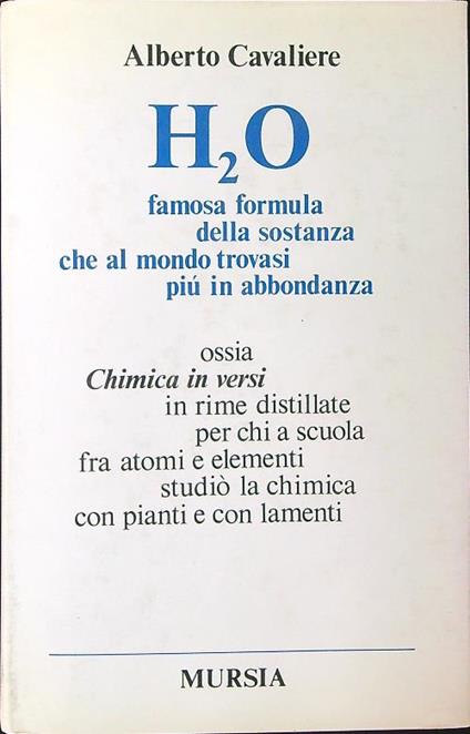 H2O - Alberto Cavaliere - copertina