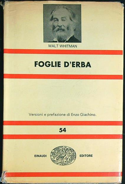 Foglie d'erba - Walt Whitman - copertina