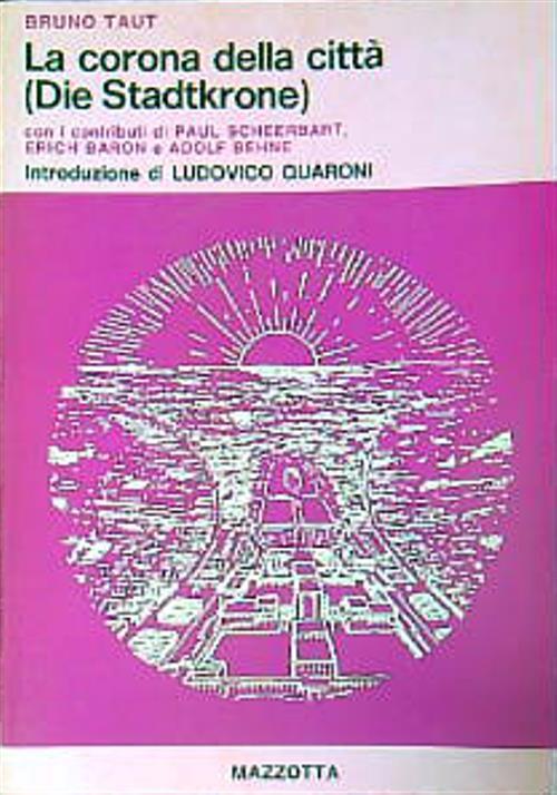 La corona delle città (Die Stadtkrone) - Bruno Taut - copertina