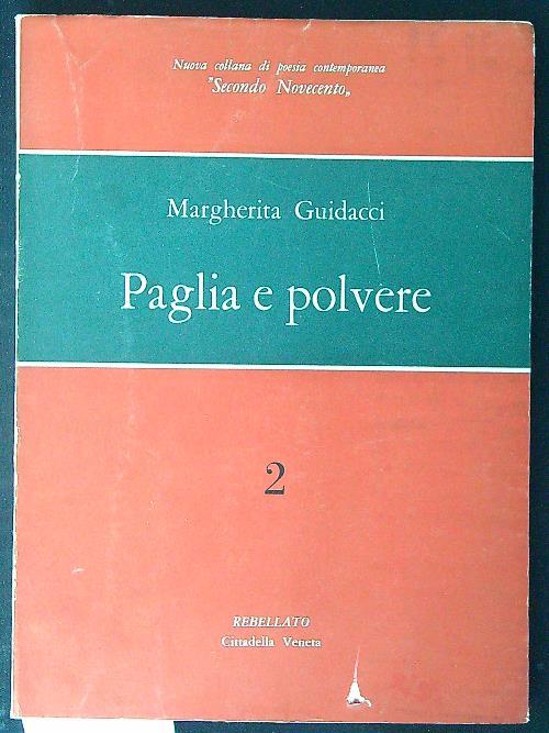 Paglia e polvere - Margherita Guidacci - copertina