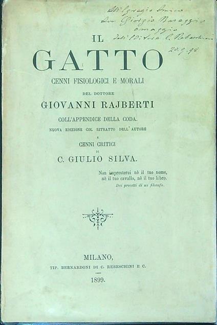 Il gatto - Giovanni Rajberti - copertina