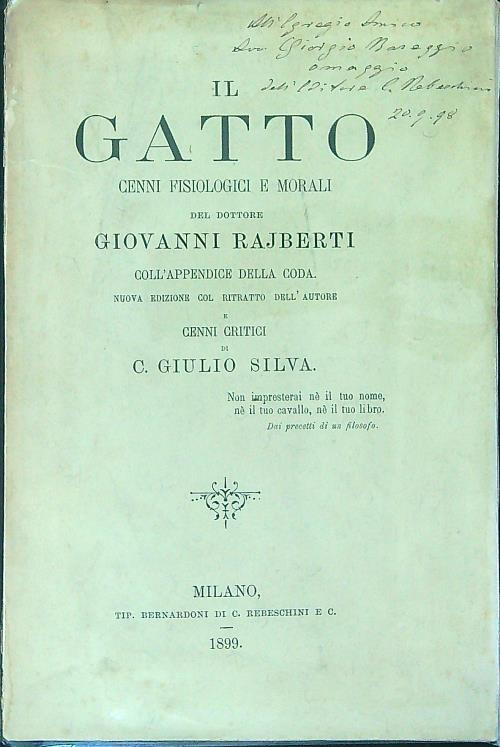 Il gatto - Giovanni Rajberti - copertina