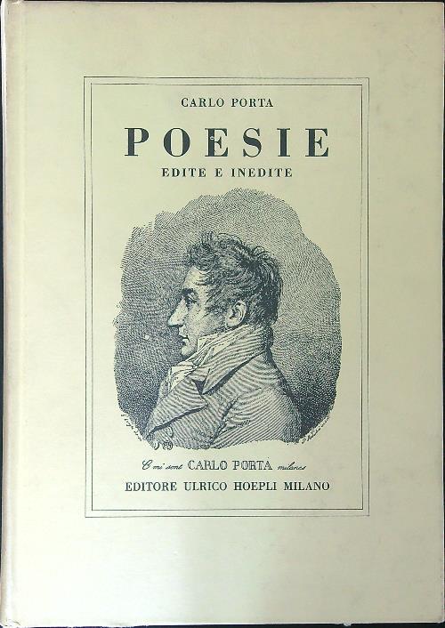 Poesie edite e inedite - Carlo Porta - copertina