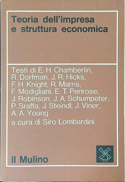 Teoria dell'impresa e struttura economica - copertina