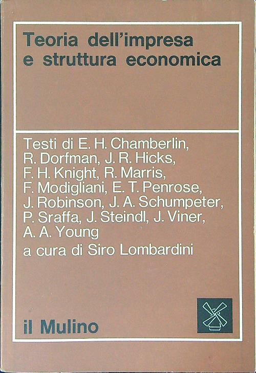 Teoria dell'impresa e struttura economica - copertina