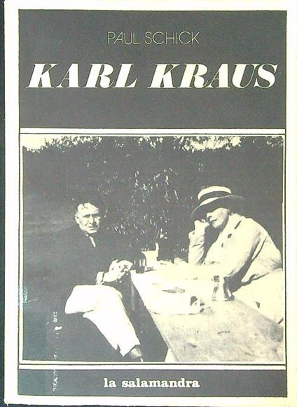 Karl Kraus - Paul Schick - copertina