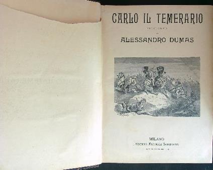 Carlo il temerario - Alessandro Dumas - copertina