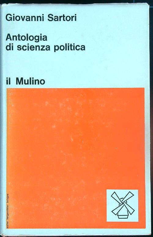 Antologia di scienza politica  - Giovanni Sartori - copertina