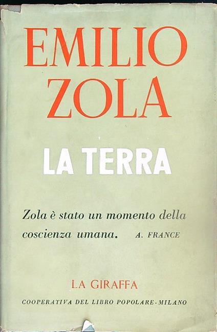 La terra - Emilio Zola - copertina