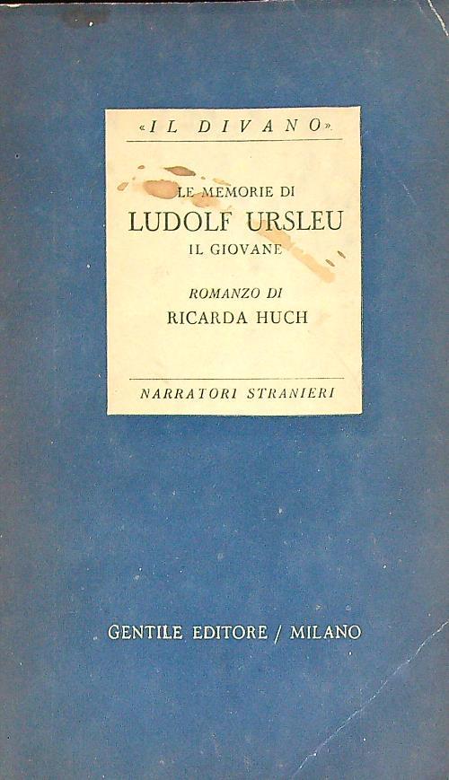 Le memorie di Ludolf Ursleu il giovane - Ricarda Huch - copertina