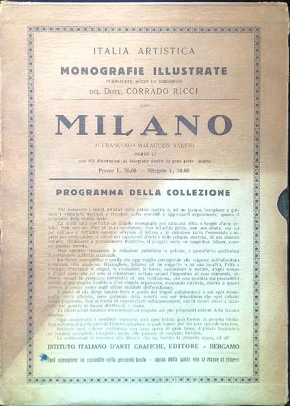 Milano - Parte I - F. Malaguzzi Valeri - copertina