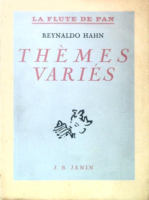 Thèmes varies - Reynaldo Hann - copertina
