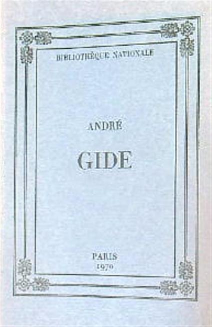 Andrè Gide - copertina