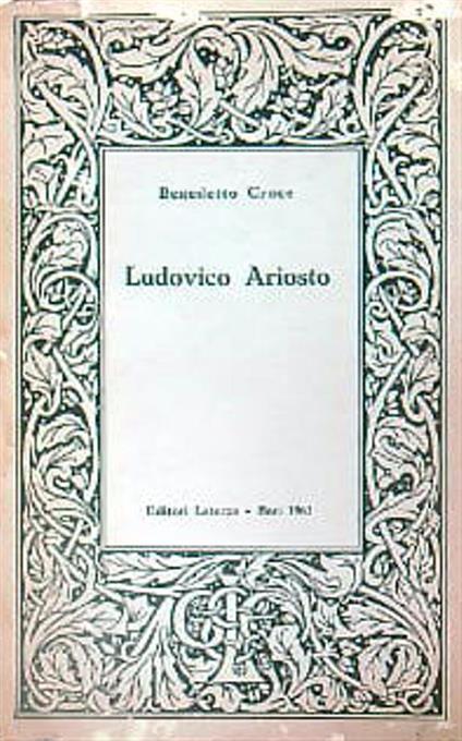 Ludovico Ariosto - Benedetto Croce - copertina