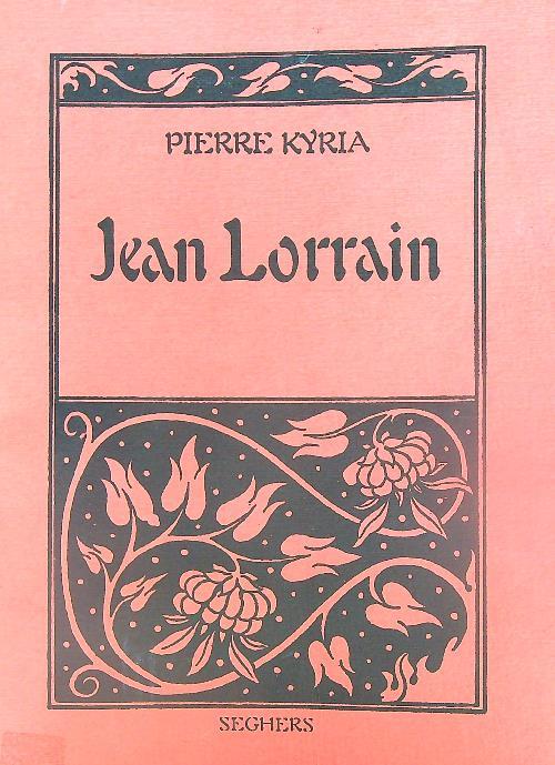 Jean Lorrain - Pierre Kyria - copertina