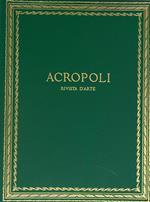 Acropoli rivista d'arte 1961-1962