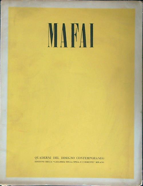 Mafai 24 disegni e una tavola a colori - A. Santangelo - copertina