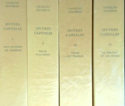 Ouvres capitales 4 vv - Charles Maurras - copertina