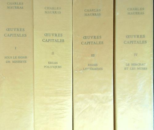 Ouvres capitales 4 vv - Charles Maurras - copertina