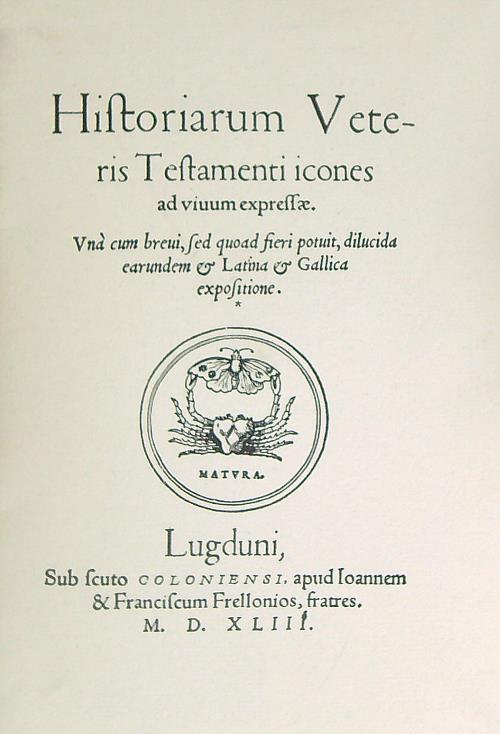 Icone delle storie dell'Antico Testamento di Hans Holbein il Giovane  - Monica Centanni - copertina