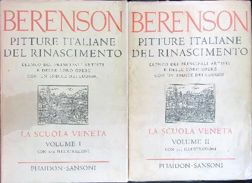 Pitture Italiane del Rinascimento 2 vv - Bernard Berenson - copertina