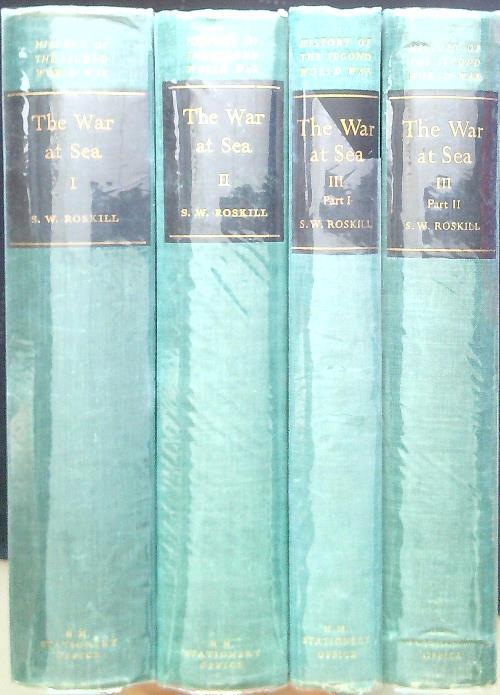 The War at Sea. 4 Volumes - S. W. Roskill - copertina