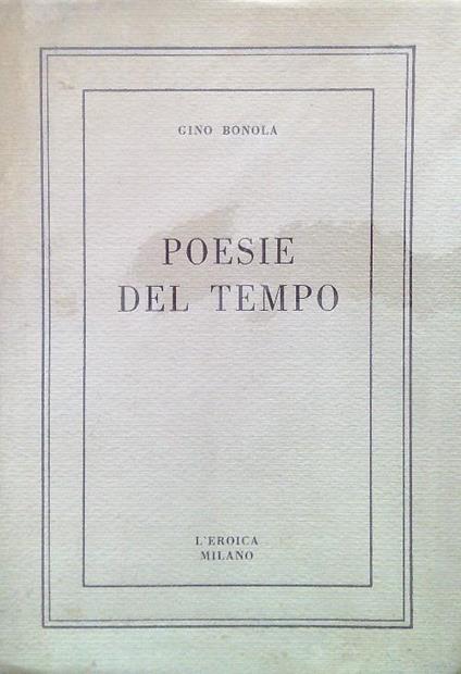 Poesie del tempo - Gino Bonola - copertina