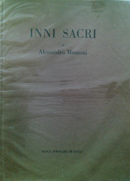Inni sacri - Alessandro Mazoni - copertina