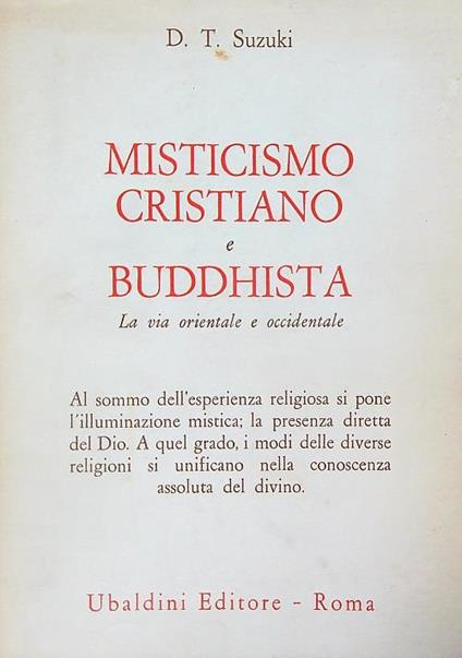 Misticismo cristiano e buddhista - Taitaro Suzuki Daisetz - copertina