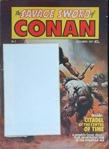 The savage sword of Conan no 2 / december 1977 - copertina