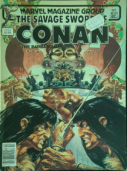 The savage sword of Conan n 9 / October 1983 - copertina