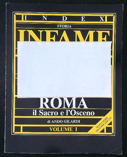 Index 7 Roma Il Sacro e l'Osceno - Ando Gilardi - copertina