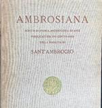 Ambrosiana Scritti di storia archeologia ed arte