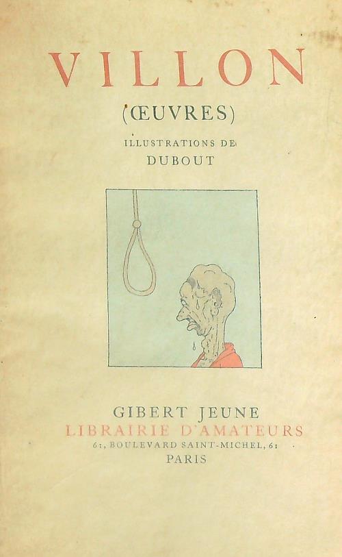 Oeuvres - François Villon - copertina