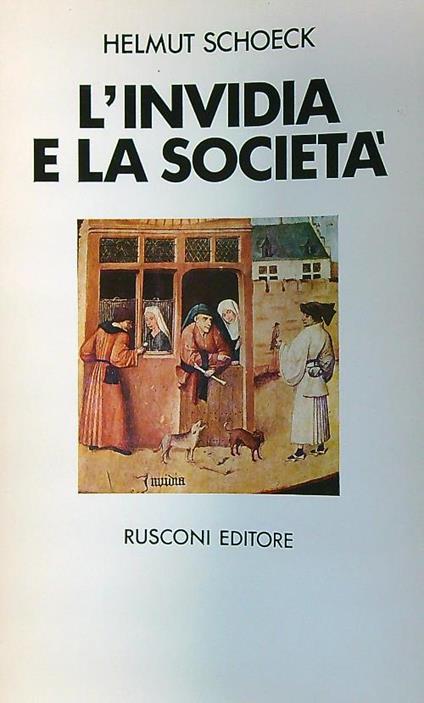 L' invidia e la società - Helmut Schoeck - copertina