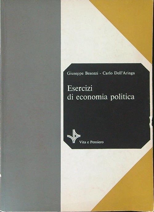 Esercizi di economia politica - Giuseppe Bezossi - copertina