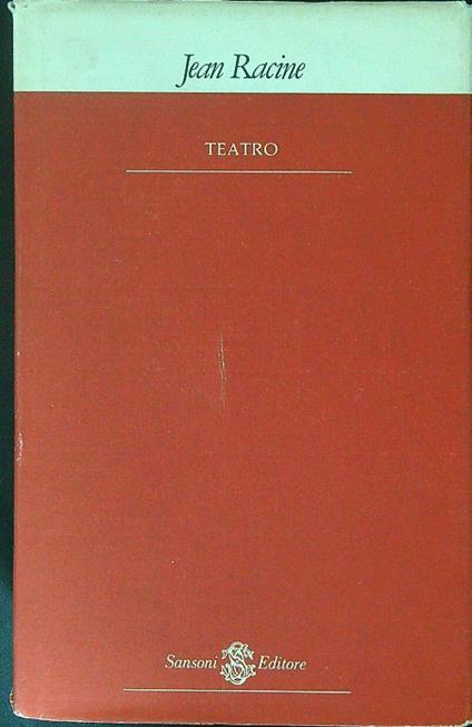 Teatro - Jean Racine - copertina