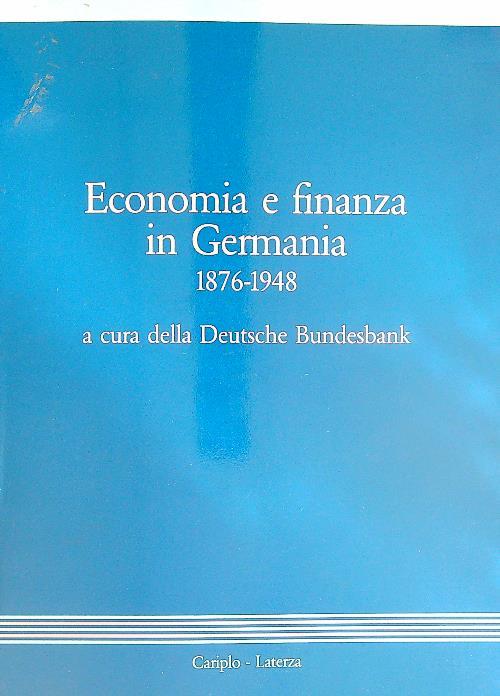 Economia e finanza in Germania 1876-1948 - copertina