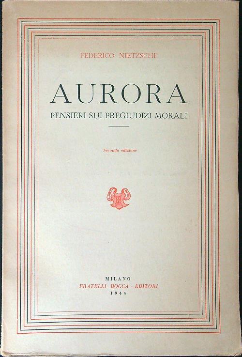Aurora - Federico Nietzsche - copertina