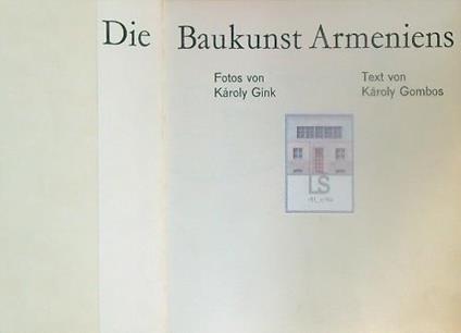 Die Baukunst Armeniens - Karoly Gink - copertina