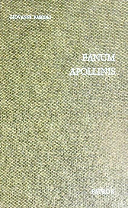Fanum Apollinis - Giovanni Pascoli - copertina
