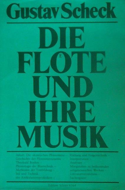Die Flote und ihre Musik - Gustav Scheck - copertina