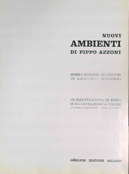 Nuovi ambienti  - Pippo Azzoni - copertina