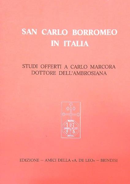 San Carlo Borromeo in Italia - Carlo Marcora - copertina