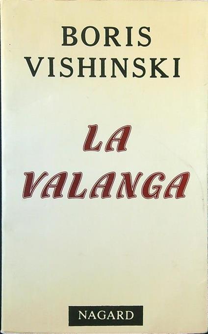 La valanga - Boris Vishinski - copertina